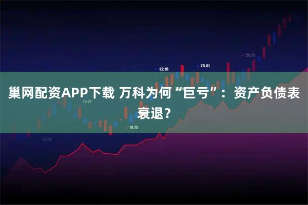 巢网配资APP下载 万科为何“巨亏”：资产负债表衰退？